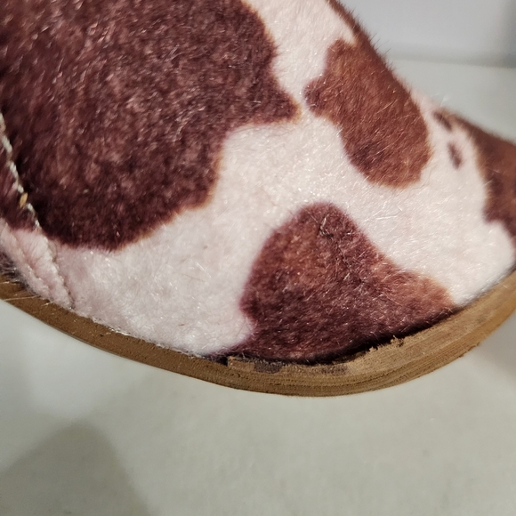 Beast Fashion Dakota Cow Print Western Cowboy Ankle Boot Womens Size 7 - Picture 9 of 9